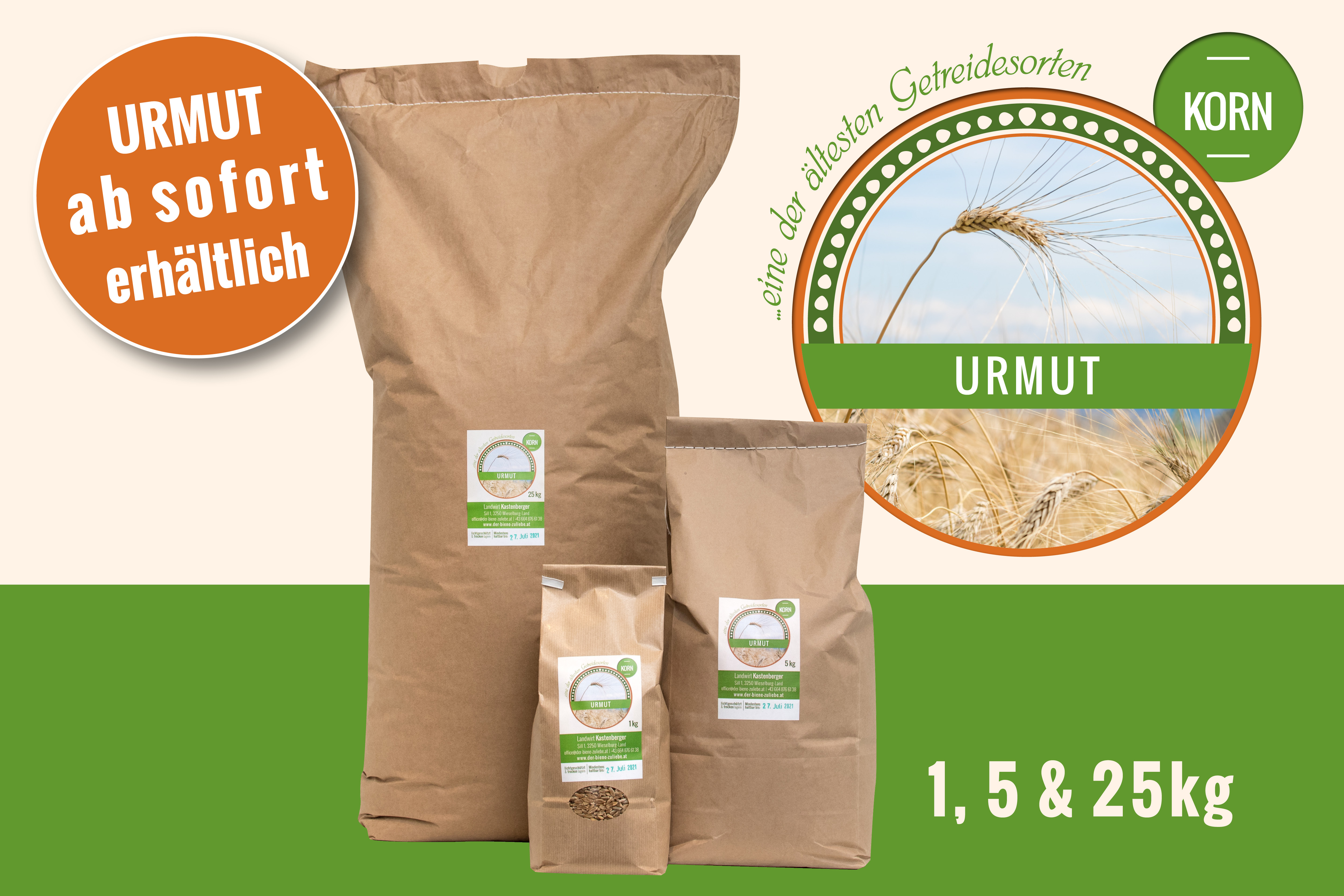 NEU im Shop – Urmut Korn NEU im Shop – Urmut Korn