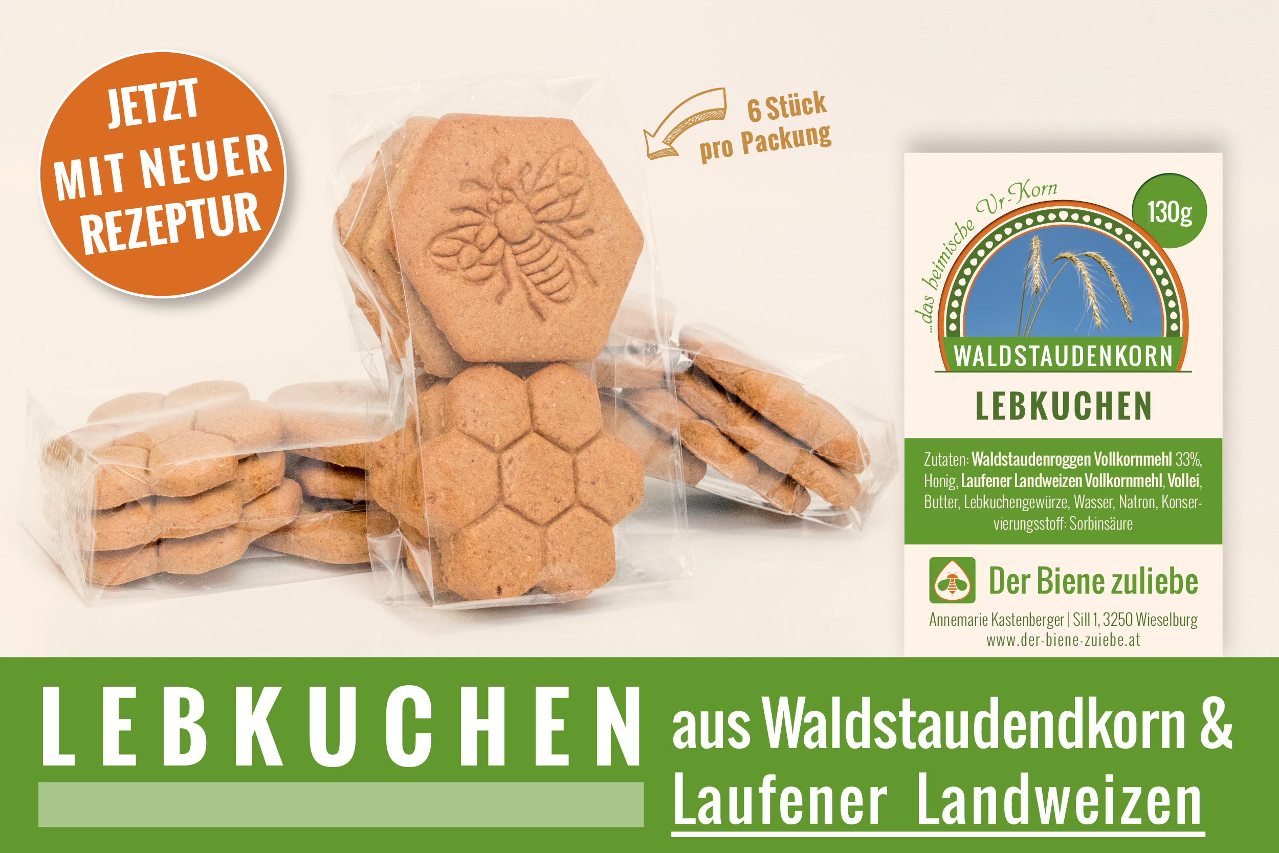 Waldstaudenkorn LEBKUCHEN - Der Biene zuliebe