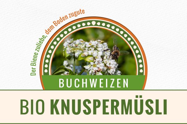 Bio Buchweizen KNUSPERMÜSLI - Der Biene zuliebe
