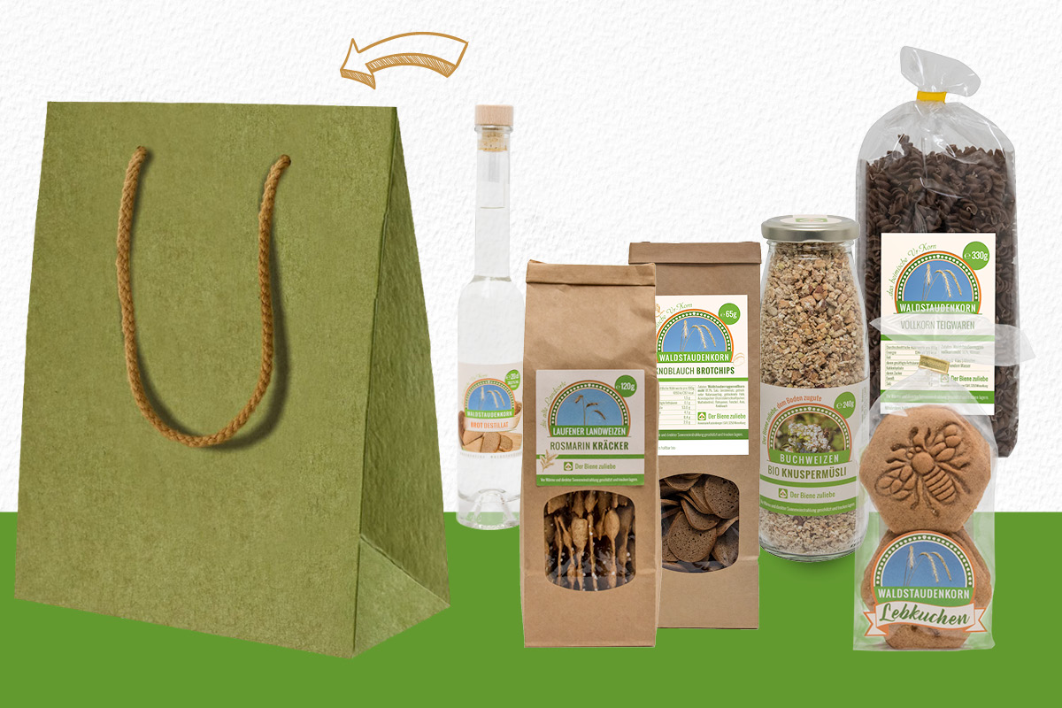 Geschenktasche mit Der Biene zuliebe Produkte