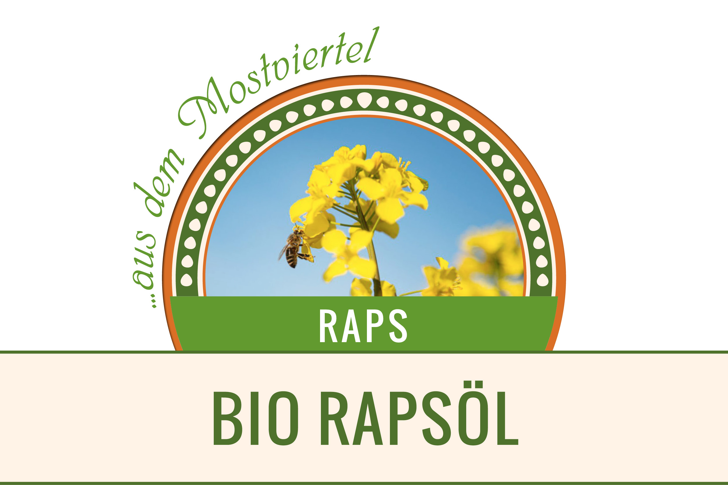 500ml Bio RAPSÖL aus alter Sorte - kaltgepresst