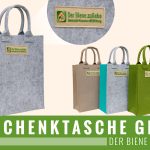 Geschenktasche Der Biene zuliebe (grau)